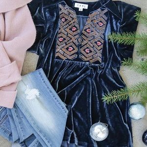 Bohme | crushed velvet shirt M